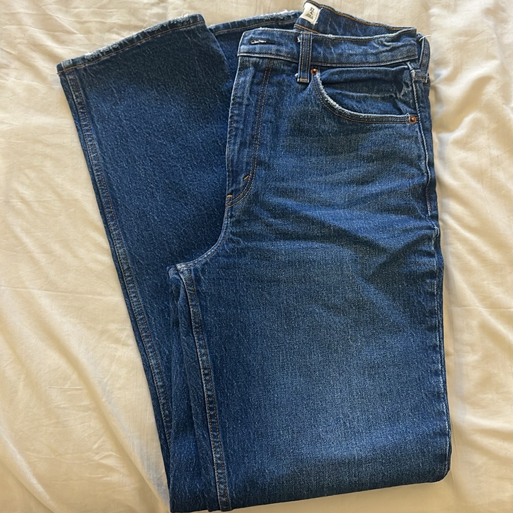 abercrombie Curve Love Ultra High Rise 90s Straight Jean